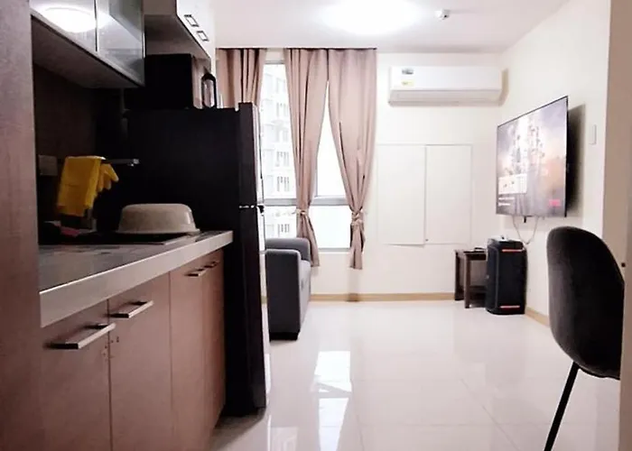 1bedroom2603a Sunshine100tower3 70inches Tv Pool Karaoke Apartment Manila